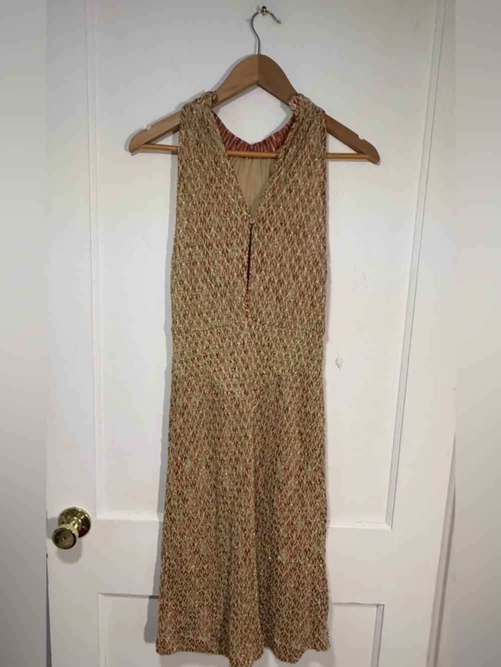 Missoni Olive & Rust Patterned Knit Maxi Dress - Picture 2 of 3